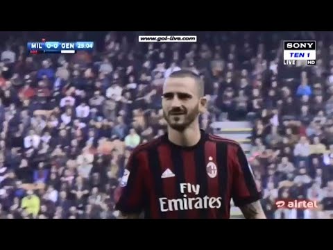 Bonucci RED CARD ▶ AC MILAN VS GENOA 0-0 SERIE A