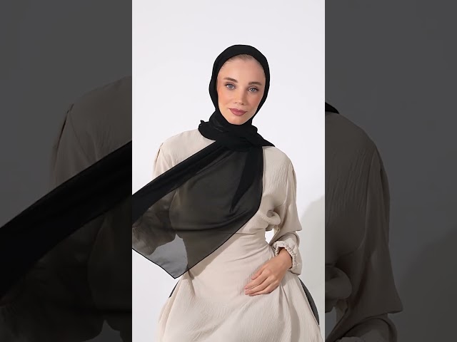 توربان شيفون مع قبعة داخلية