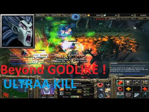 DotA 6.83d - Krobelus, Beyond GODLIKE ! (Ultraa Kill)