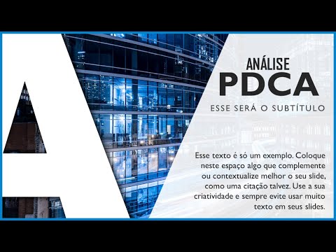 💥 Como Fazer um Slide de Ciclo PDCA no PowerPoint - Técnica LETRA GIGANTE
