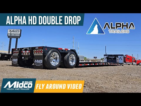 Alpha HD 70HDG Mini Deck Double Drop Trailer - LOW Loaded Deck Height - Specs & Features