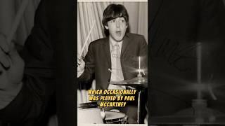 Paul on Ringo&#39;s drums. #beatlesforever #paulmccartney #thebeatles #ringostarr #fyp  #fypシ゚ #drums