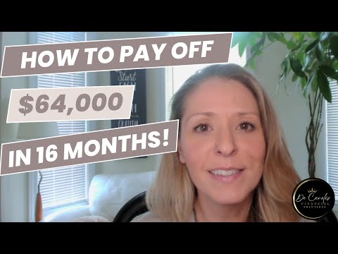 How to pay off $64,000 in 16 months!