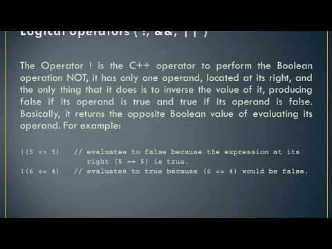 Operators - C++  (Assignation, Arithmetic, Compound, Bitwise, Explicit, sizeof(), Precedence)