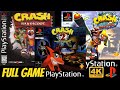 Crash Bandicoot TRILOGY COLLECTION PS1 4K60ᶠᵖˢ 100 Longplay Walkthrough Full Movie Game
