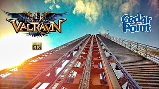 2024 Valravn Dive Roller Coaster On Ride Front Row 4k POV Cedar Point