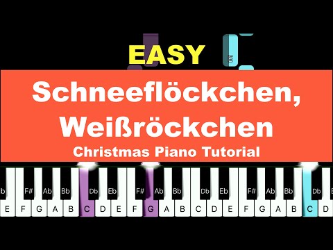 [Christmas Piano Tutorial] Schneeflöckchen, Weißröckchen [피아노초급/EASY]