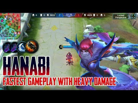 Hanabi Unbelievable Fastest Attack Speed And Heavy OP Damage Build And Gameplay: Mobile Legends