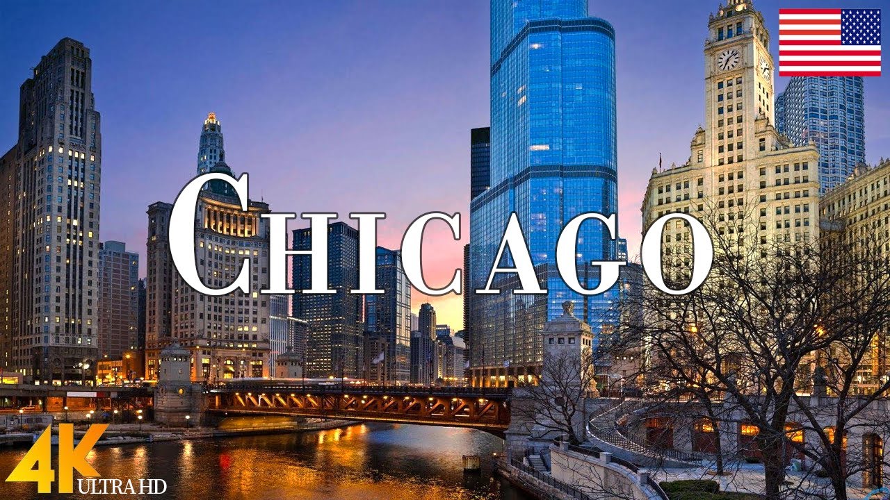 Chicago 4K Ultra HD • Stunning Footage Chicago, Scenic Relaxation Film with Calming Music.