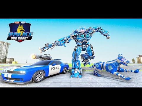 Police Dog Robot Transform Game - Flying Car Game - Android GamePlay | Walk through a Game