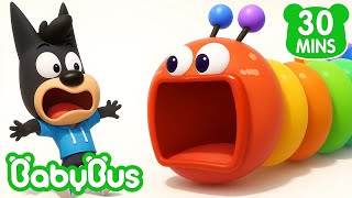 Polícia VS Minhoca Faminta | Detetive Labrador Compilação | Desenhos Animados 🐼 por BabyBus