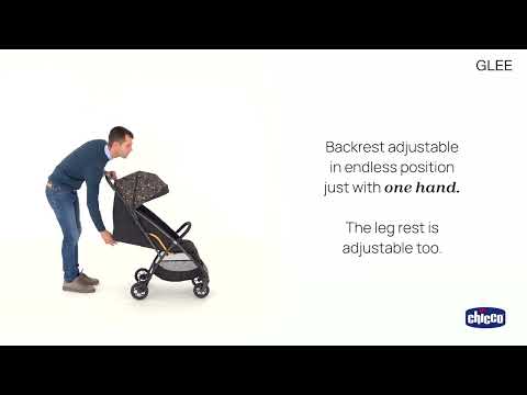 Chicco Glee Lightweight Baby Stroller with Multiple Recline Positions Pram for 0 to 4Y (Upto 22 Kg)- Uneven Black