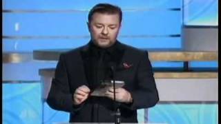 Ricky Gervais hosting the 2010 Golden Globes All of his good bits chained