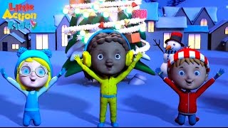 Jingle Bell Rock | Children&#39;s BEST Christmas Songs | Sing &amp; Dance Along with Little Action Kids