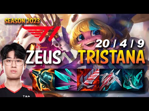 T1 Zeus TRISTANA Top vs MAOKAI - KR Ranked
