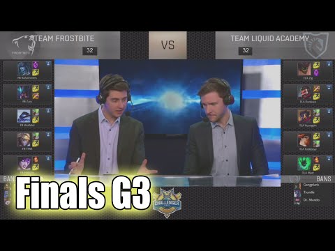 Team Frostbite vs Team Liquid Academy | Game 3 Grand Finals NA CS S6 Spring 2016 Qualifiers