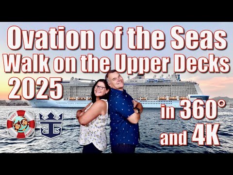 Thumbnail for 360° Ovation of the Seas - Walk on the Upper Decks in 4K