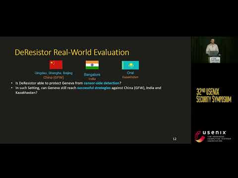 USENIX Security '23 - DeResistor: Toward Detection-Resistant Probing for Evasion of Internet...