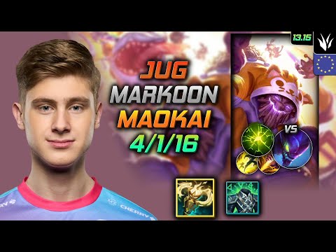 Maokai Jungle Build Markoon Radiant Virtue Aftershock - LOL EUW Challenger Patch 13.15