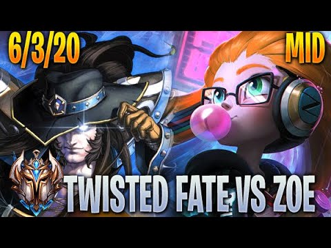 Twisted Fate vs Zoe - Mid - Challenger 10.22