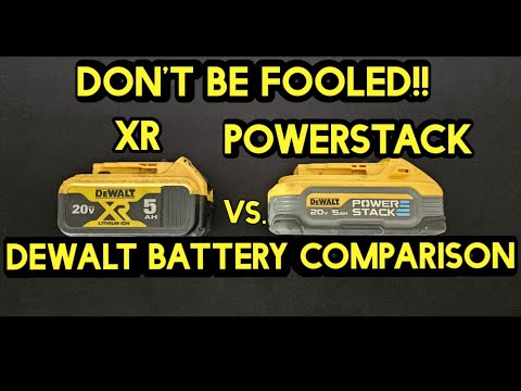 Powerstack vs XR! Don't be fooled! DeWalt battery comparison