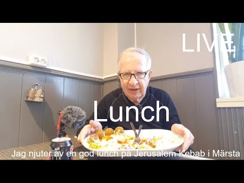 2018-03-27 LUNCH - Falafel på Jerusalem Kebab på Märsta station [LIVE]