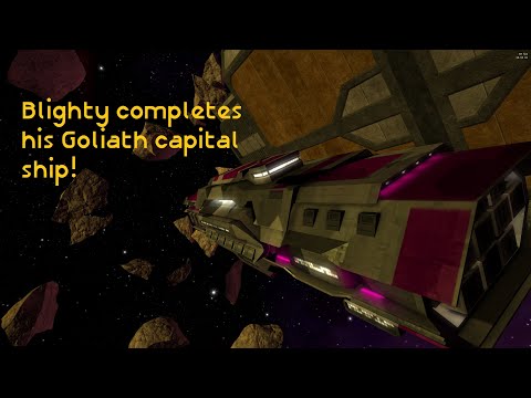 Blighty has completed his Goliath capital ship! - Vendetta Online