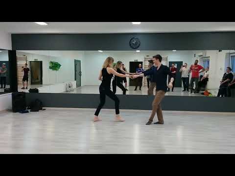West Coast Swing double resistance & hitches demo - Ewelina i Marcin
