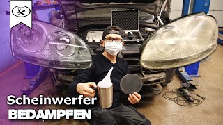 Autoscheinwerfer mit Dampf Aufbereiten | Steam reconditioning car headlights | Tutorial | VitjaWolf