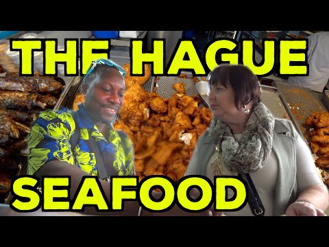 My husband & I travel to The Hague to eat The BEST SEAFOOD in Netherlands BIGGEST OUTDOOR MARKET