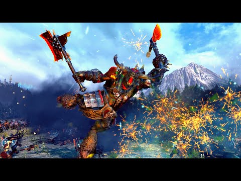 Total War WARHAMMER 2 -THE EMPIRE  VS BEASTMEN  | ULTIMATE FIREPOWER OUTPUT | FIRE SUPPORT | 4K