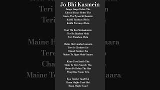 Download lagu Jo Bhi Kasmein | Alka Yagnik & Udit Narayan | Emotional Love Song Lyrics | Raaz Movie #lyrics mp3