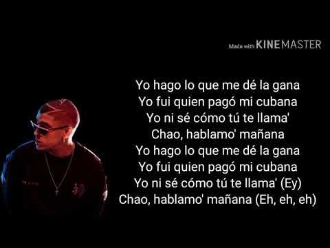 Bad Bunny, Duki & Pablo Chill-E - Hablamos Mañana (Letra)