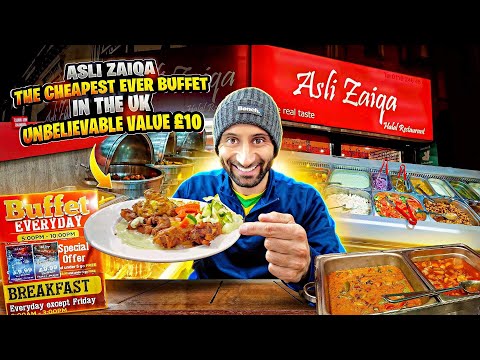 The UK's CHEAPEST Buffet EVER! Unbelievable Value! £10 Asli Zaiqa Leicester