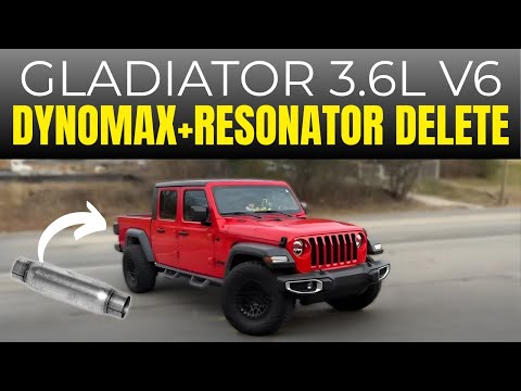 2023 Jeep Gladiator 3.6L V6 w/ Dynomax Race Bullet & Resonator Delete!