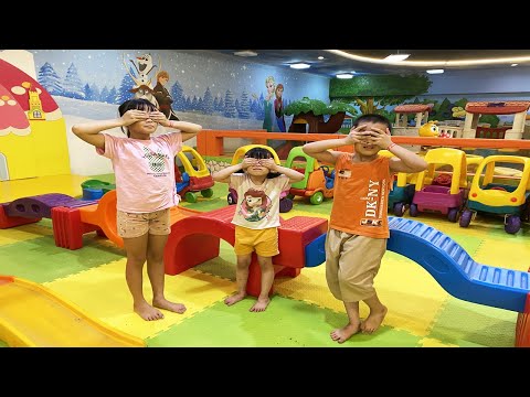 Hide & Seek at indoor playground for kids and song for kids