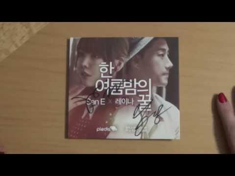 Unboxing SanE 산이 & Raina 레이나 Digital Single Album A Midsummer Night's Sweetness 한여름밤의 꿀 (Signed)
