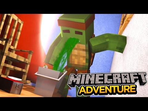 Minecraft Adventure - TINYTURTLE GETS A VOMITING BUG!