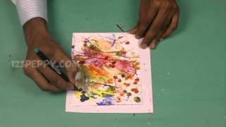 How to Make a Thread Art Greeting Card - YouTube