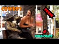 Cowboy Prank I Just Want To Say Hi Lol Lelucon Statue Prank Luco Patung