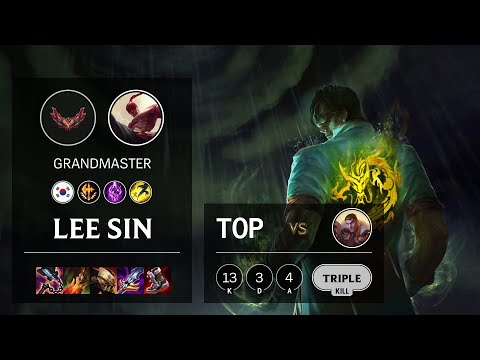 Lee Sin Top vs Jayce - KR Grandmaster Patch 12.5