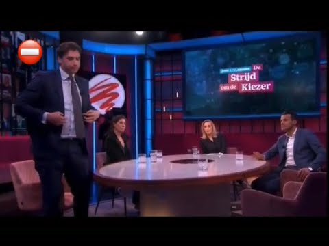 Thierry Baudet” loopt weg bij Jinek tijdens speech Martijn Koning