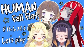 Thumbnail for 【Human: Fall Flat】国際ふにゃふにゃコラボ！！！ #HoloJEI【角巻わため/ホロライブ４期生】