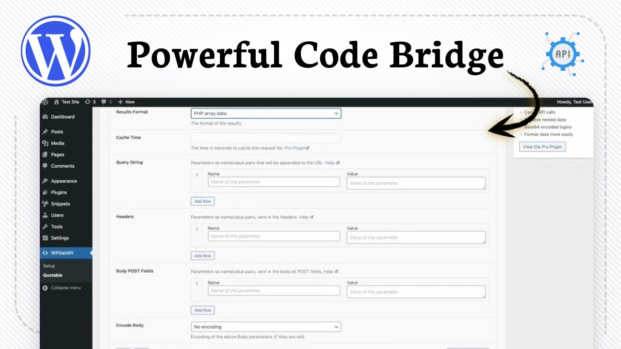 How to integrate an API in WordPress (Function Bridge)