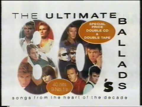 Music Album advert for 'The Ultimate 80's Ballads' - 20th October 1994 UK television commercial