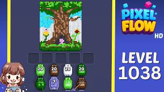 Pixel Flow Level 1038 Solution Walkthrough