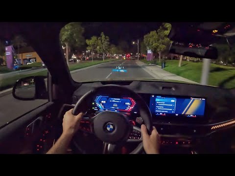 2024 BMW X5 M Competition POV Night Drive (3D Audio)(ASMR)