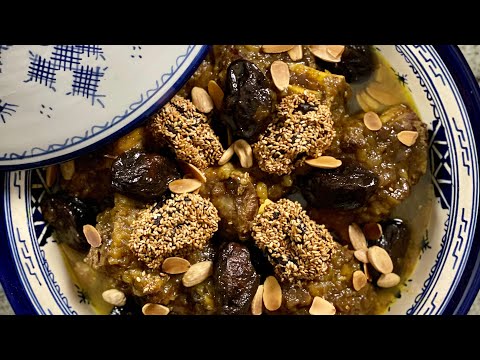 Moroccan Lamb Tagine With Prunes in A Pressure Cooker. A traditional recipe using an Instant Pot