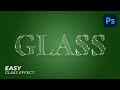 Glass Text Effect Glass Logo Effect Photoshop Tutorial Easy