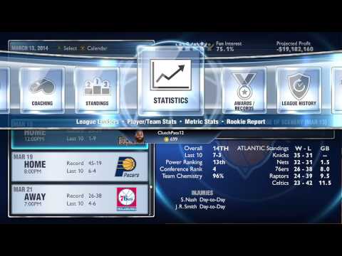 NBA 2k14 All Sim My Gm- Knicks- Episode 5- Playoffs!?